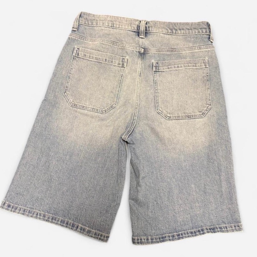 Hollister Light Wash Denim Shorts Tasmanian Devil Looney Tunes Y2K Skater Baggy - Picture 4 of 4
